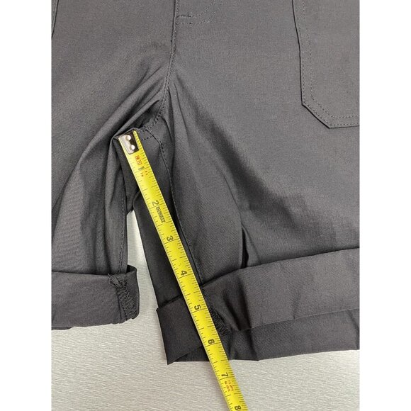 Eddie Bauer Ladies' Cargo Shorts Black Size 8 Pocket With Zipper Lightweight - Picture 4 of 14